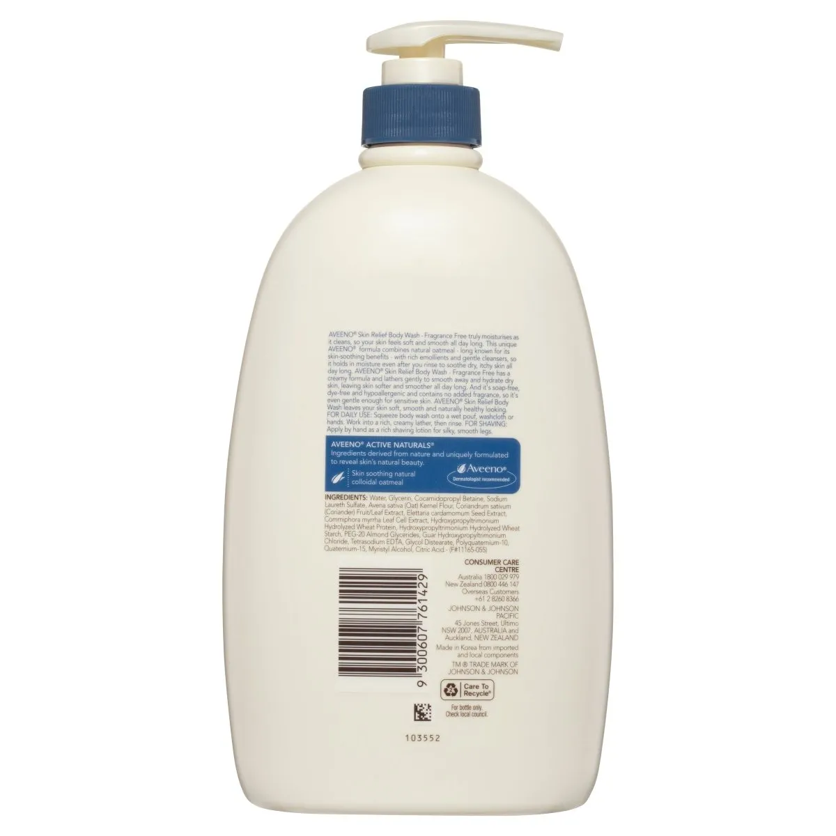 Aveeno Active Naturals Skin Relief Body Wash 1L