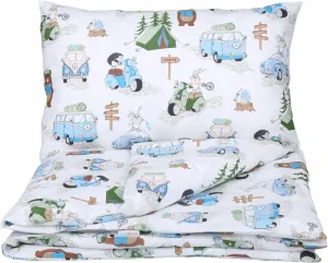 Baby Bedding Set 3pc All-round Bumper Fit Cot bed 140x70 Camping