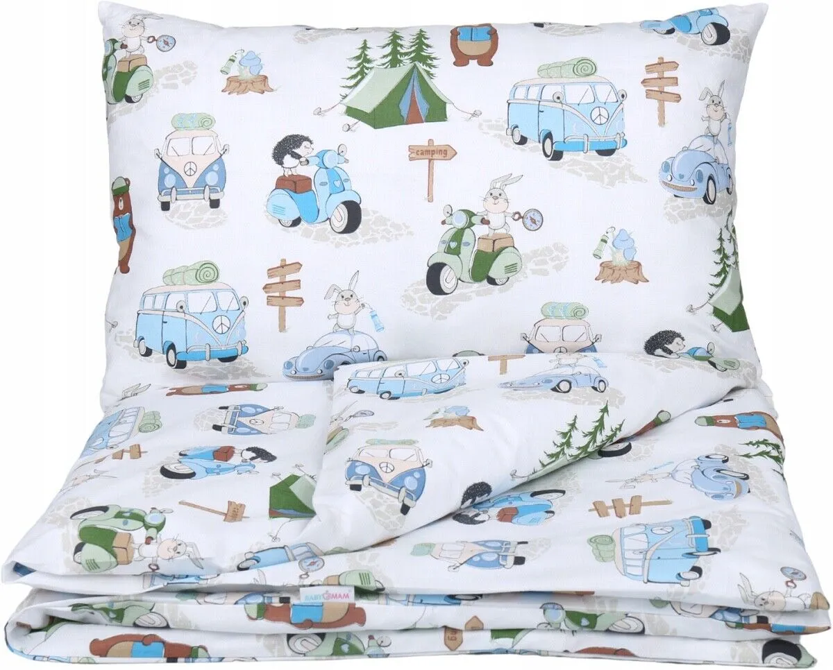 Baby Bedding Set 3pc All-round Bumper Fit Cot bed 140x70 Camping