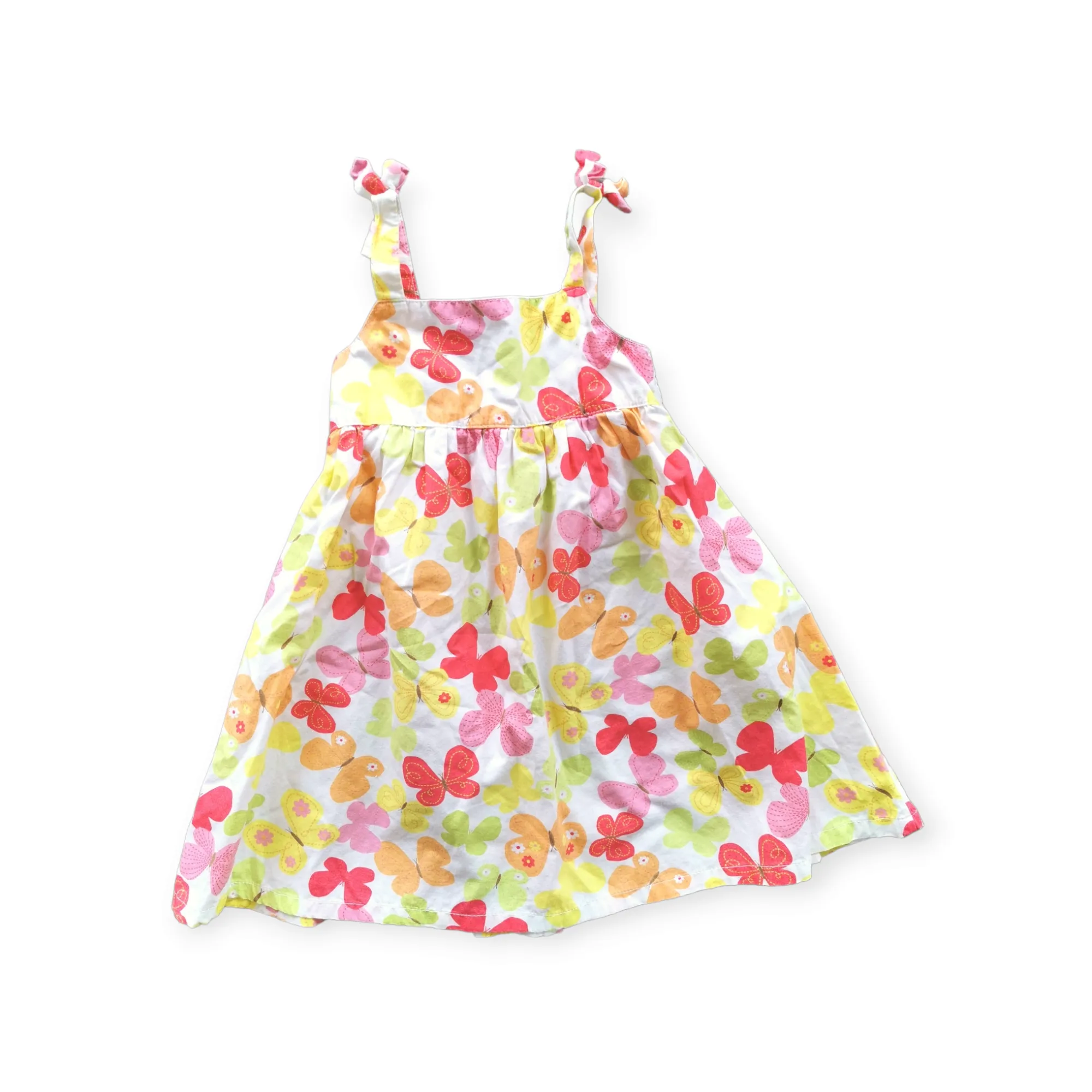 BABY GIRL SIZE 18/24 MONTHS - GYMBOREE, Lightweight Butterfly Dress EUC B37