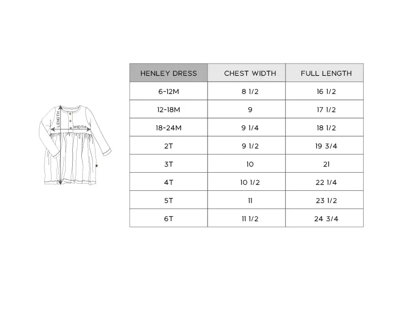 Babysprouts L/S Henley Dress in Cheetah Rosewood