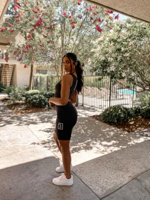 BAMN Biker Shorts w/ Crop Top Set