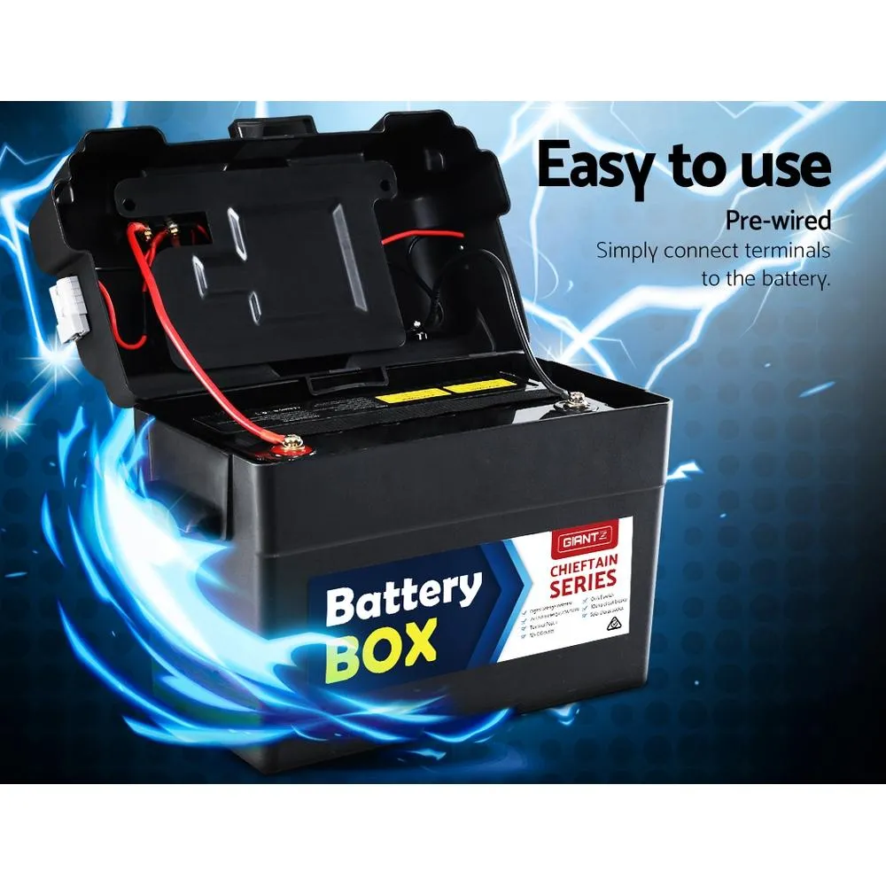 Battery Box Universal Large with USB Cigarette and Anderson Plugs