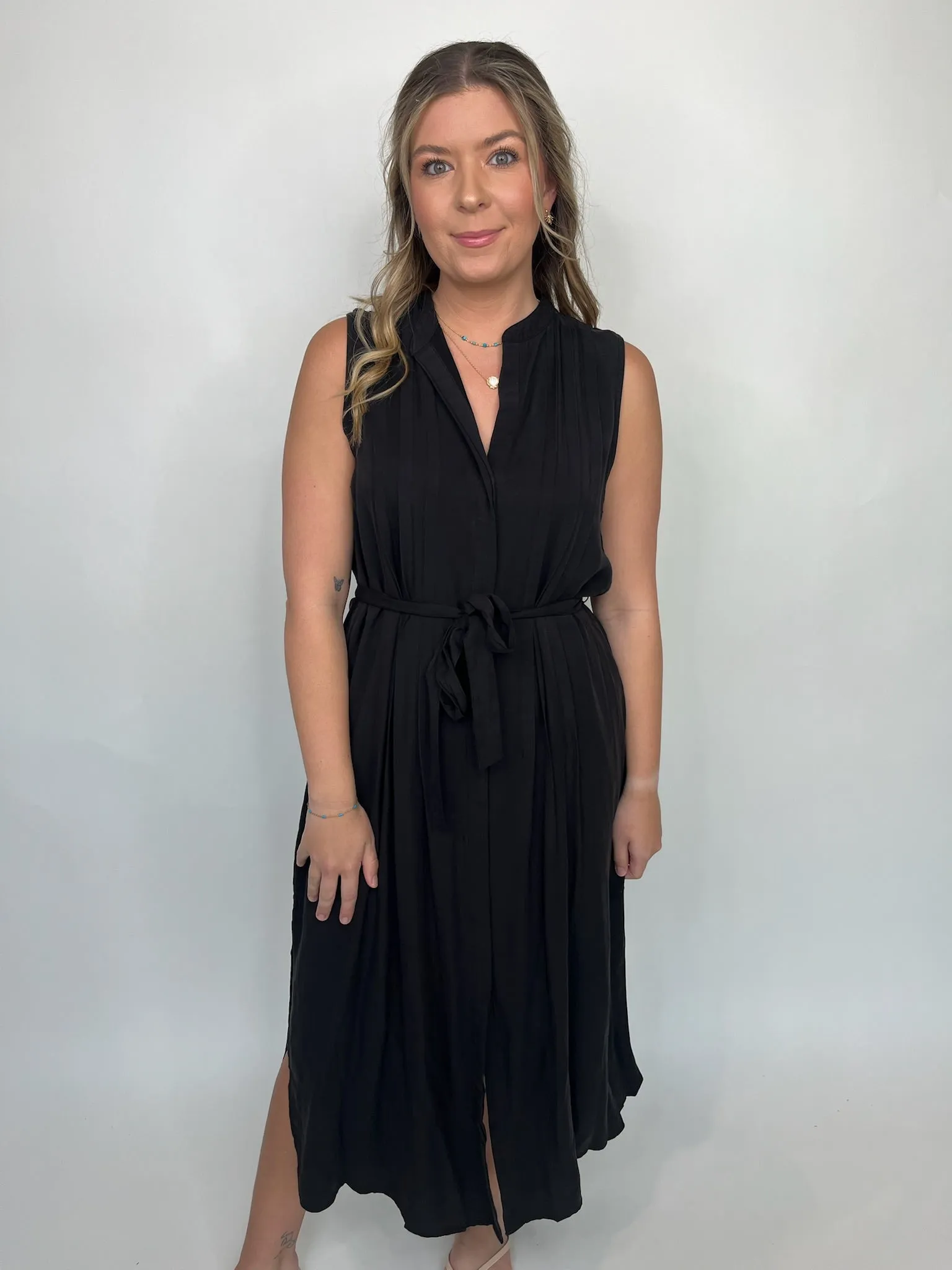 Bella Dahl Pintuck Maxi Dress