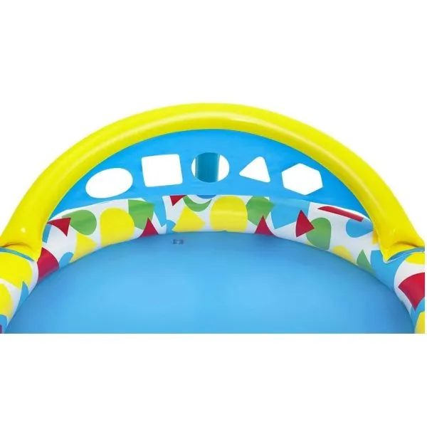 Bestway 47" X 46" X 18"/1.20M X 1.17M X 46CM Lil' Splash & Learn Baby Pool (Contents:1 pool,repair patch,5 pieces of EVA)
