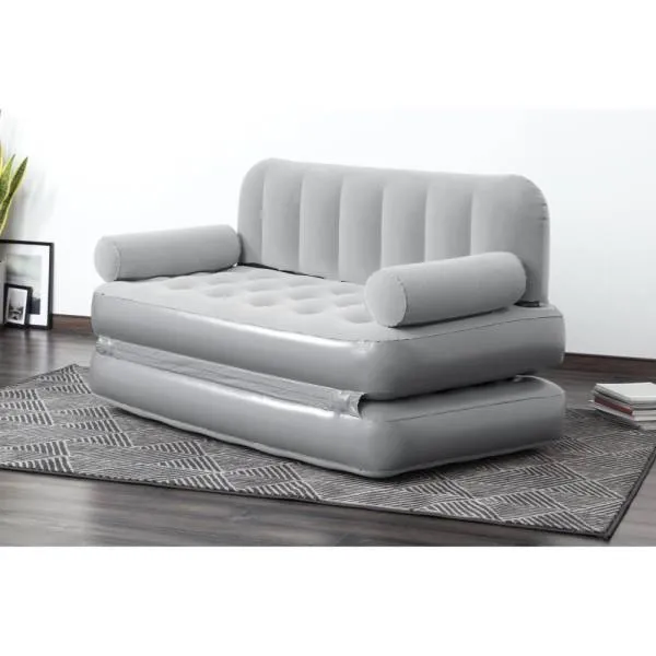Bestway 74" X 60" X 25"/1.88M X 1.52M X 64CM Multi-Max 3-IN-1 Air Couch With Built-In Ac Pump (Contents:couch, storage bag, repair patch, With Built-in Pump(220V~240V))