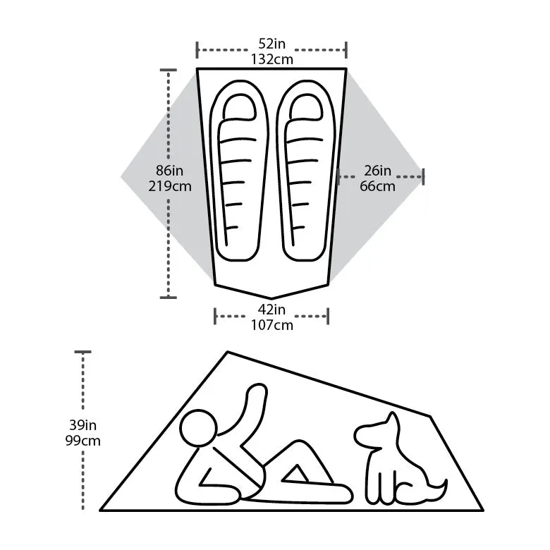 BIG AGNES Tiger Wall 2 Platinum Tent