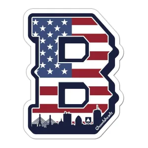 Big Block B Boston USA Sticker