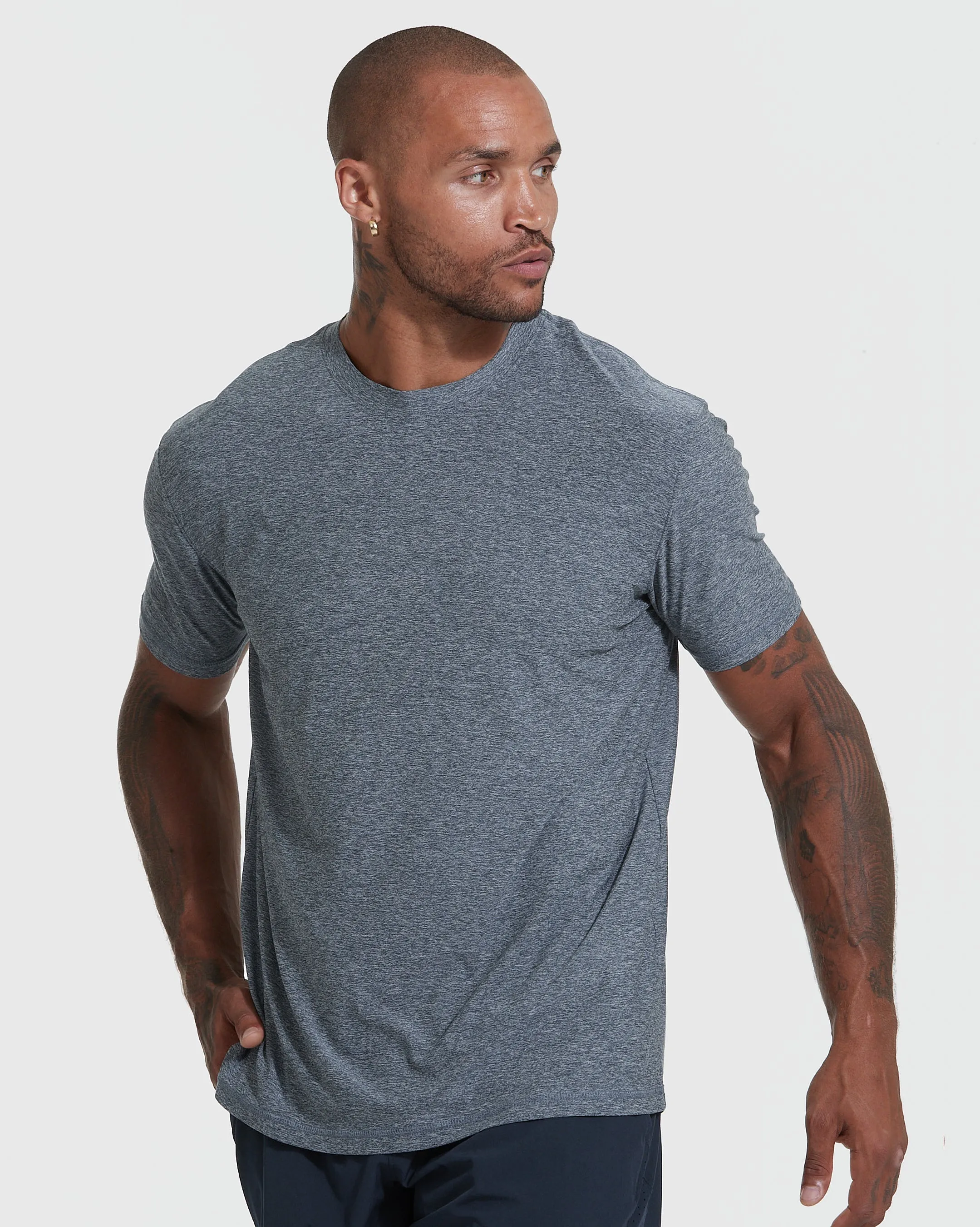 Blue Active Crew Neck 3-Pack