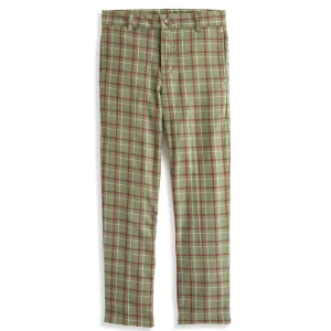 Boy's Plaid Slim Pant -- Hunter Plaid