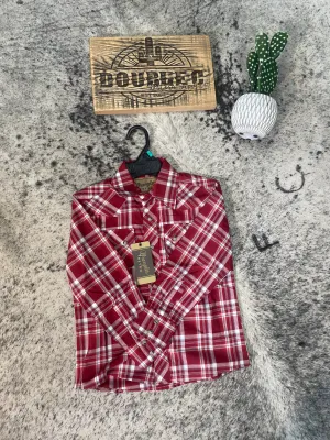 Boys Wrangler Retro® Long Sleeve Shirts - Red