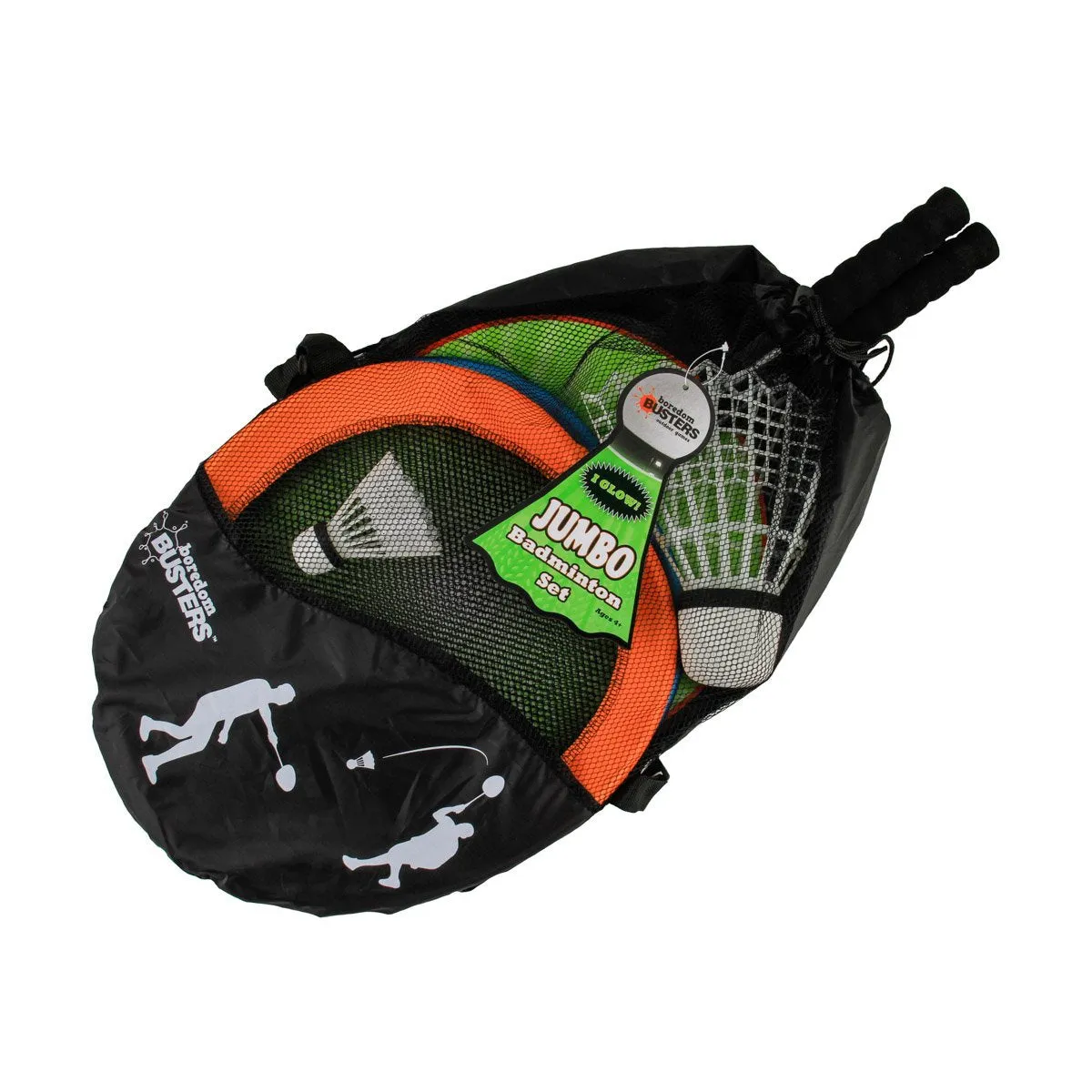 Brand new in package! Boredom Busters Jumbo Badminton set, Glows in the dark!