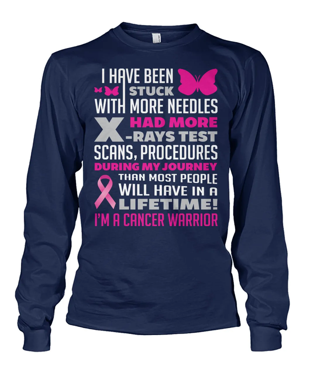 Breast Cancer Warrior Shirts and Long Sleeves