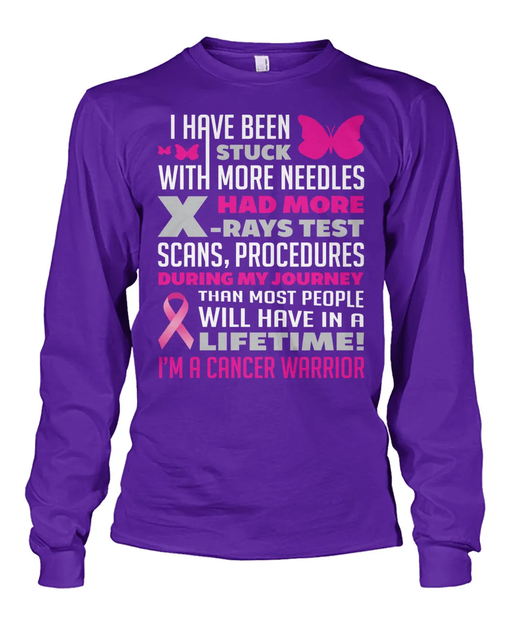 Breast Cancer Warrior Shirts and Long Sleeves