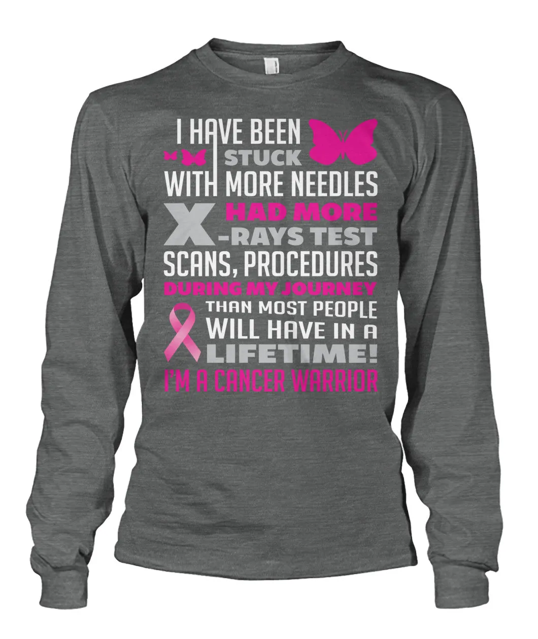 Breast Cancer Warrior Shirts and Long Sleeves