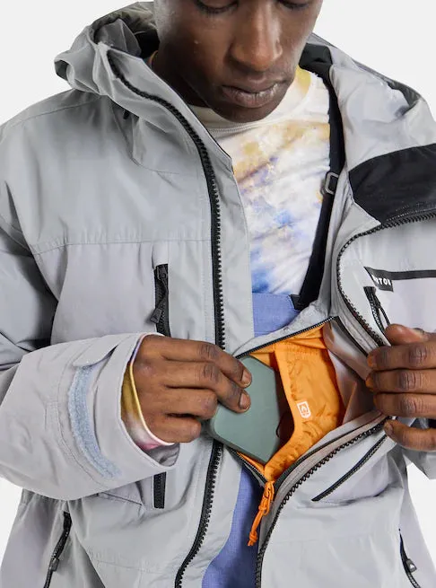 Burton Frostner Jacket Mens Silver Sconce