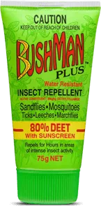 Bushman PLUS 80% DEET with Sunscreen 75G