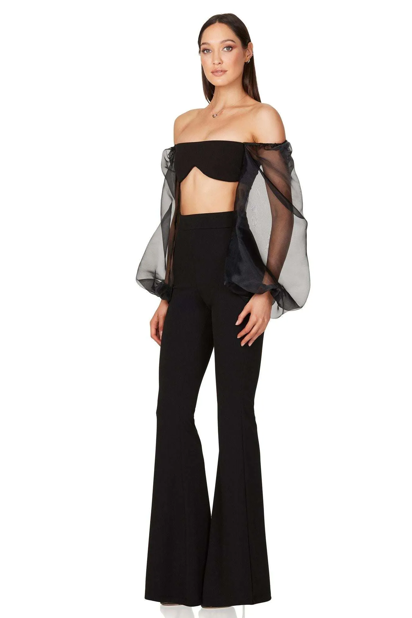 BUY IT NOOKIE Illusion Crop   Pant (Black)