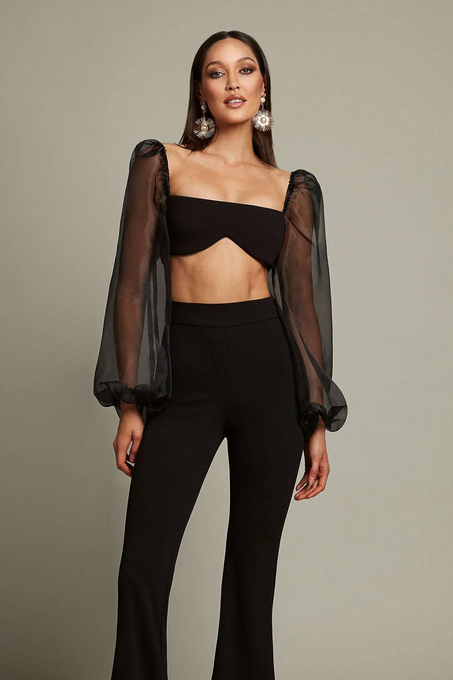 BUY IT NOOKIE Illusion Crop   Pant (Black)