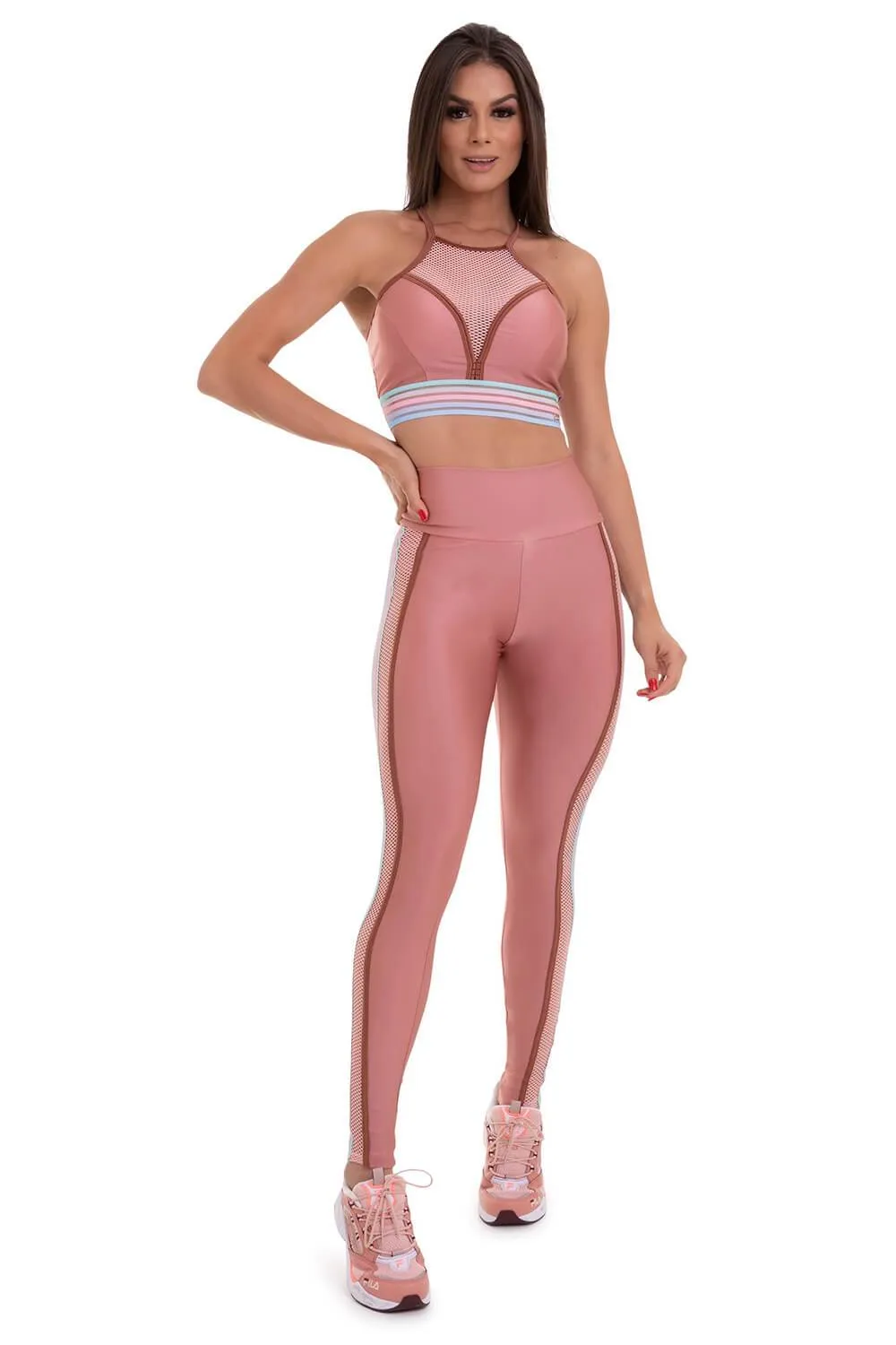 Cajubrasil Cropped Future Pink Top
