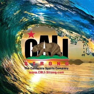 CALI Strong Wave Sticker 4 inch Square Vinyl Decal