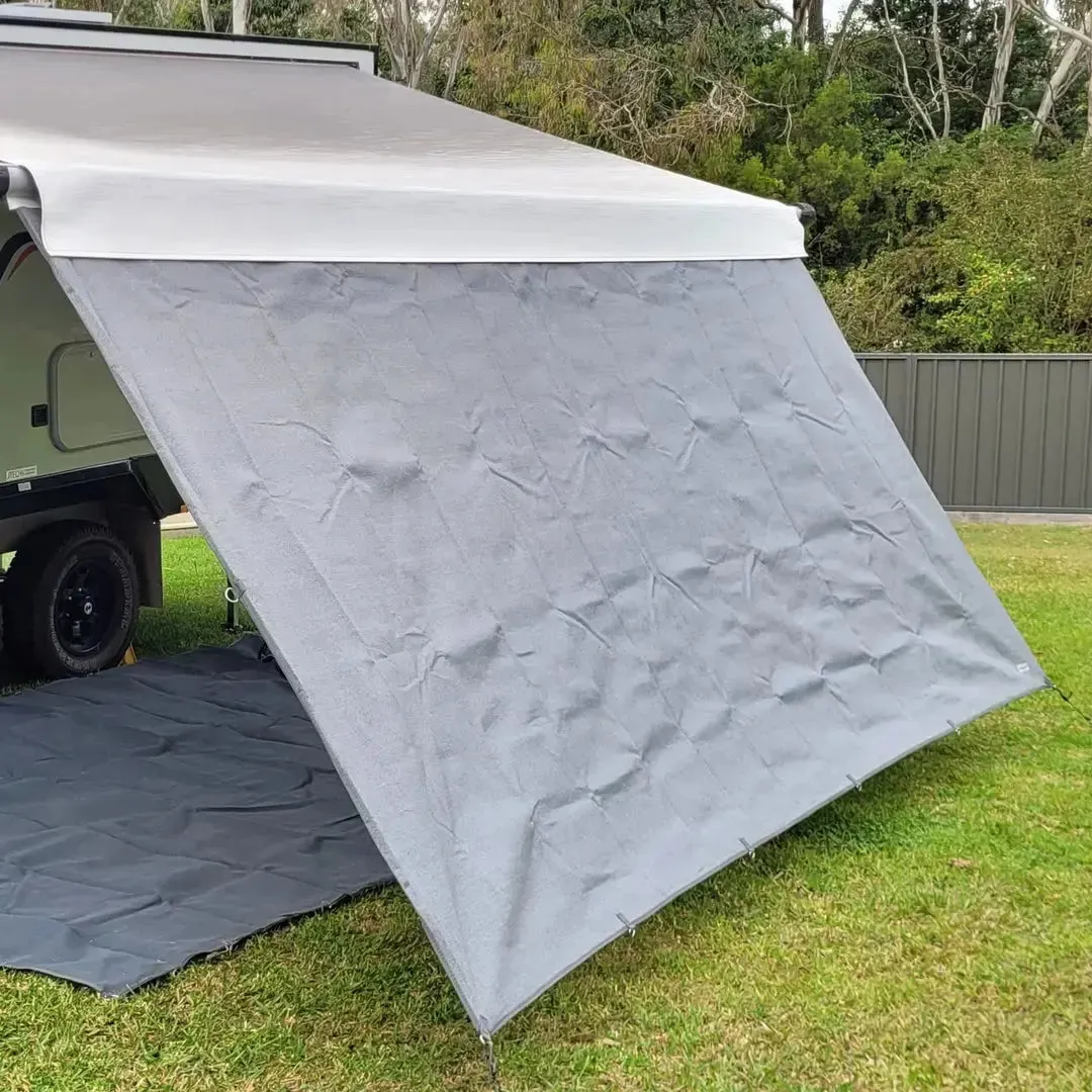 Cgear Grey Awning Privacy Screens 1.8M or 6Ft High Suits Fiamma Thule