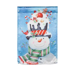 Christmas Snowman  Lustre Garden Flag,14lu11126