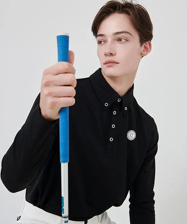 CHUCUCHU Men's Circle Polo T-shirt