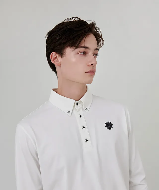 CHUCUCHU Men's Circle Polo T-shirt