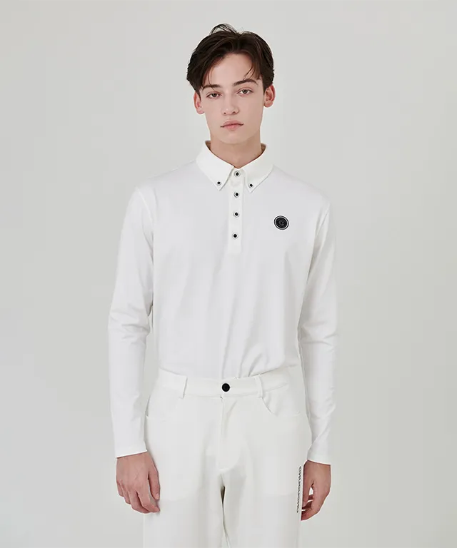 CHUCUCHU Men's Circle Polo T-shirt