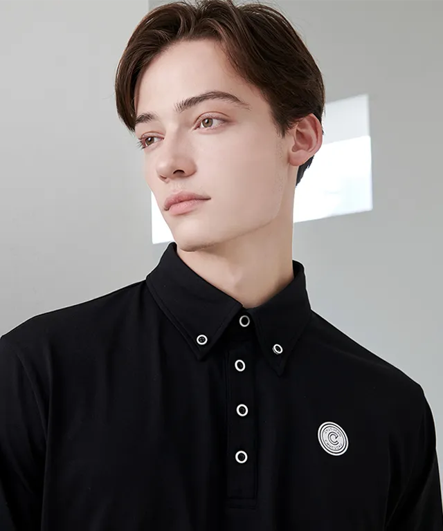 CHUCUCHU Men's Circle Polo T-shirt