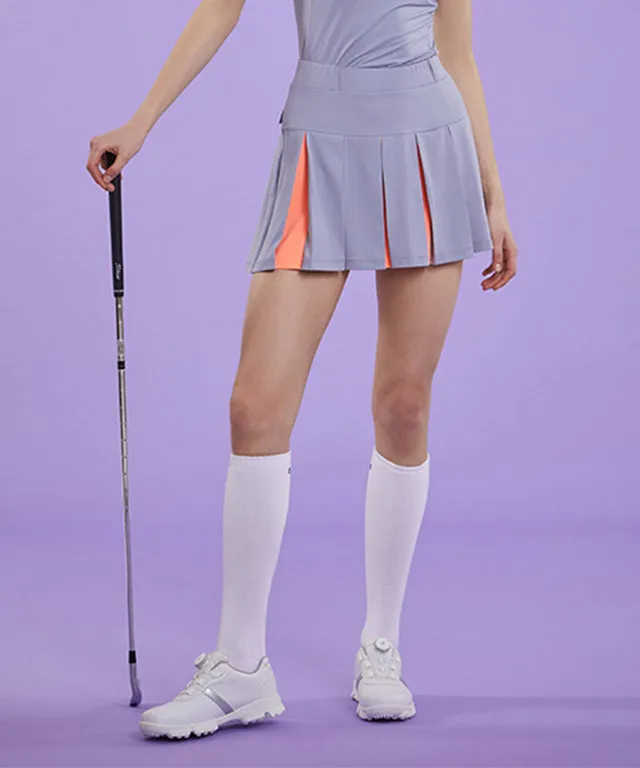 CHUCUCHU Women's Mesh Dual Skirt - Grey