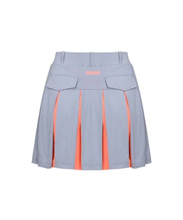 CHUCUCHU Women's Mesh Dual Skirt - Grey