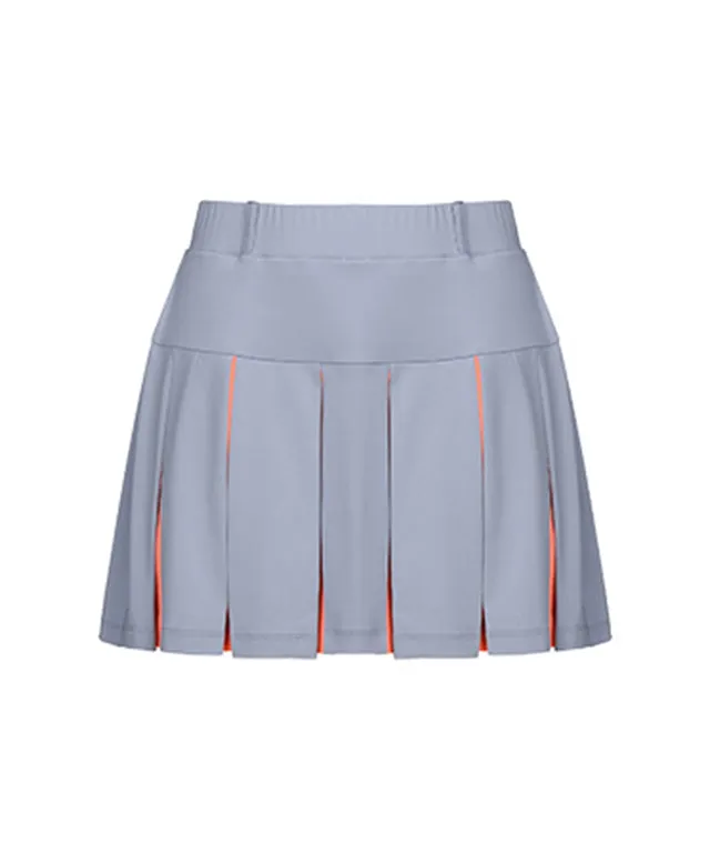 CHUCUCHU Women's Mesh Dual Skirt - Grey