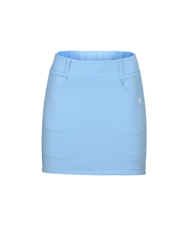 CHUCUCHU Women's Spring Jersey H-Line Skirt - Sky Blue