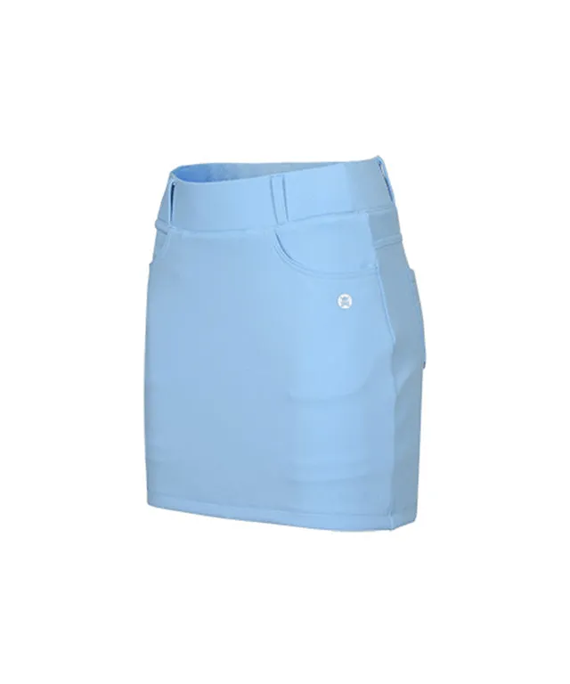 CHUCUCHU Women's Spring Jersey H-Line Skirt - Sky Blue