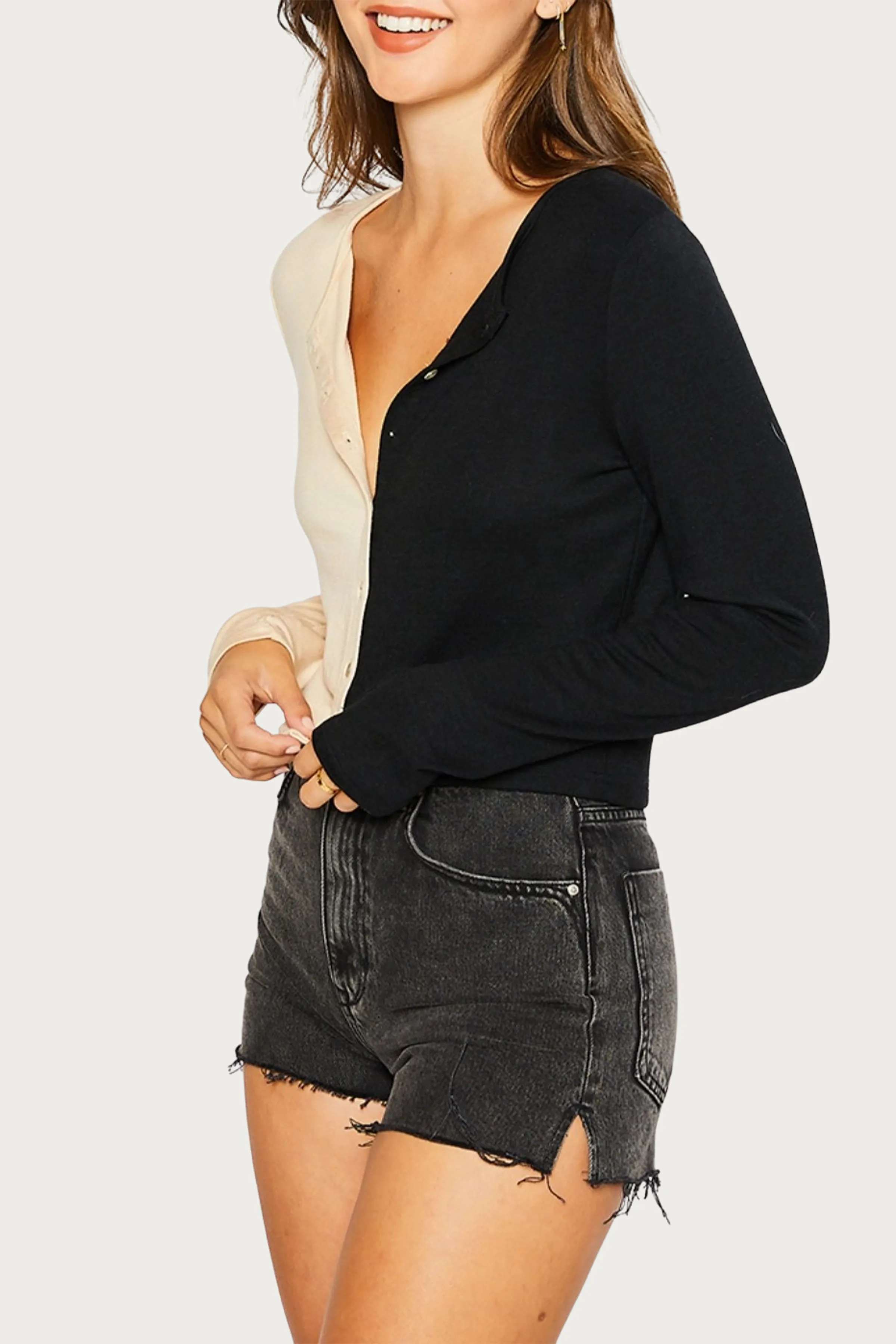COLORBLOCK CARDIGAN