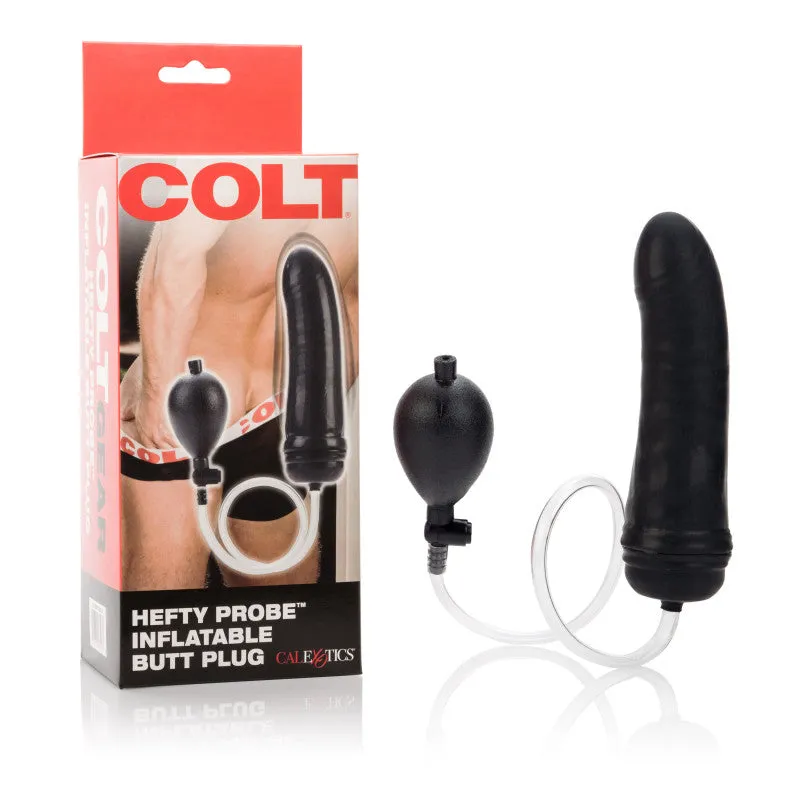 Colt Hefty Probe Inflatatable Butt Plug - Black