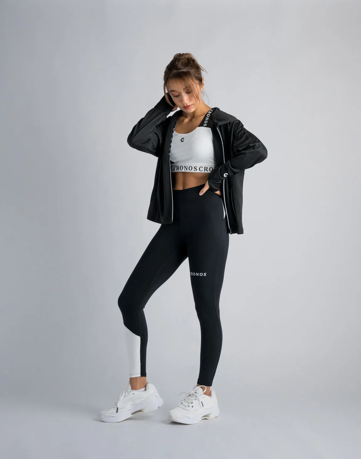 CRONOS WOMEN OUTDOOR UV CUT HOODIE【BLACK】