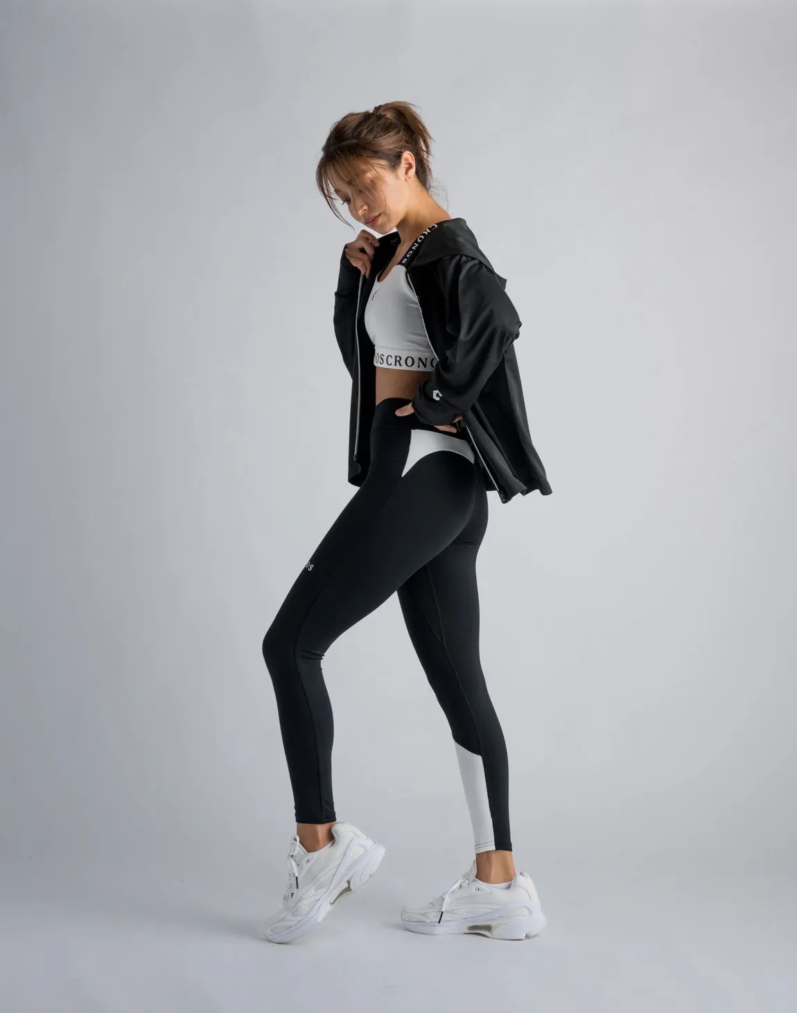 CRONOS WOMEN OUTDOOR UV CUT HOODIE【BLACK】