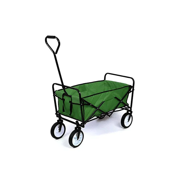 Crony TC3015 Baseplate Folding Cart Heavy Duty Collapsible Folding Wagon Utility Shopping Outdoor Camping Garden Cart