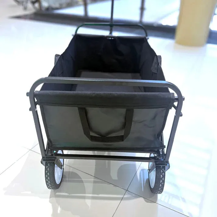 Crony TC3015 Baseplate Folding Cart Heavy Duty Collapsible Folding Wagon Utility Shopping Outdoor Camping Garden Cart