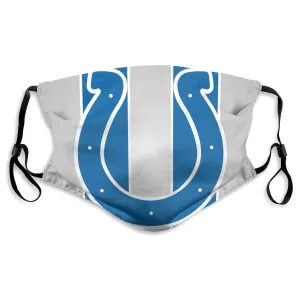 Custom Football Personalized IN.Colt 01- Grey Dust Face Mask With Filters PM 2.5