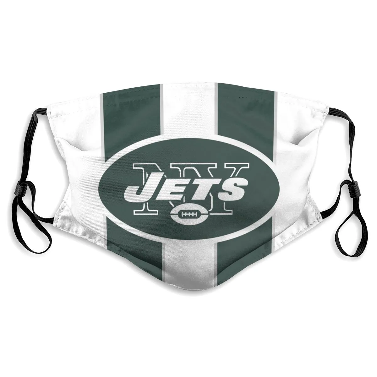Custom Football Personalized NY.Jet 01-White Dust Face Mask With Filters PM 2.5