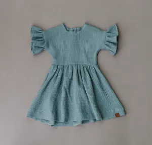 Dark Sage Gauze Dress