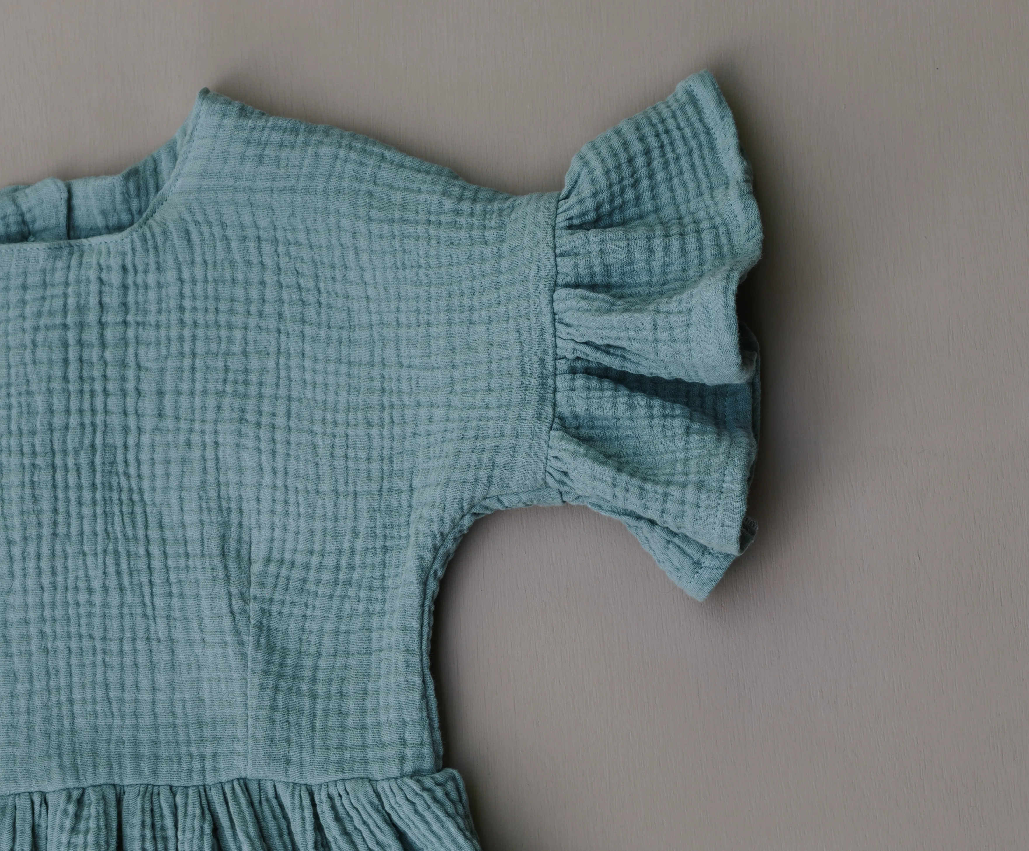 Dark Sage Gauze Dress