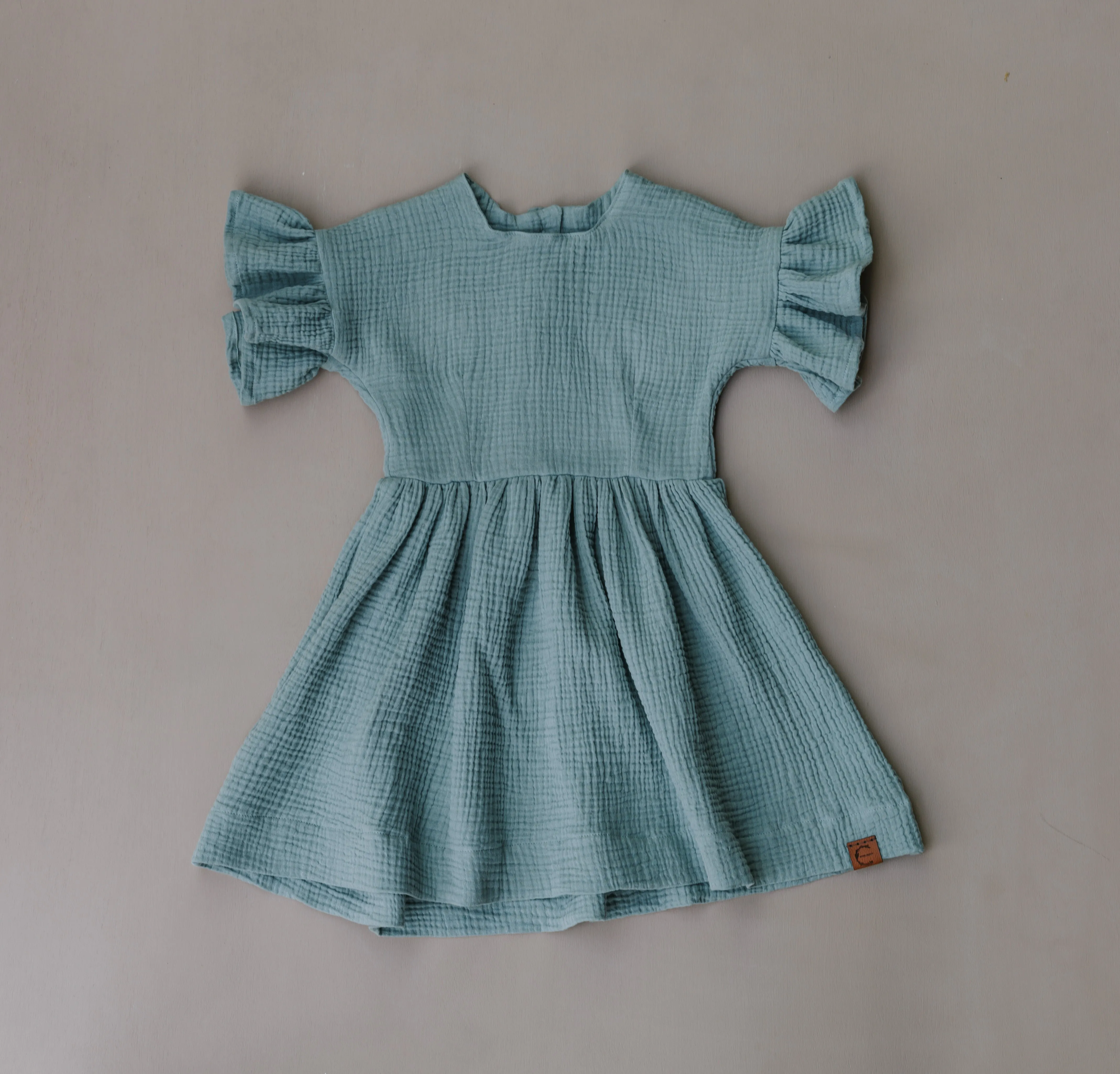 Dark Sage Gauze Dress
