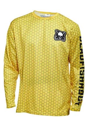 Dead Fish Hook Fish Scales Long Sleeve Shirt