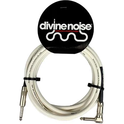 DIVINE NOISE Straight Cable - 20ft ST-RA - WHITE