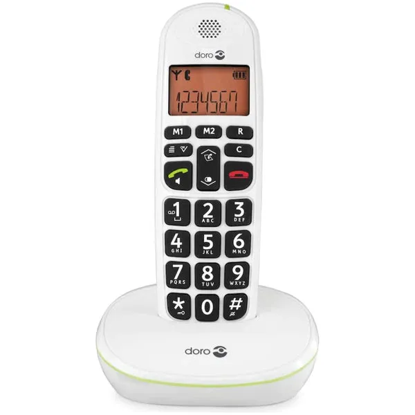 Doro PhoneEasy Cordless Landline Telephone | 100W